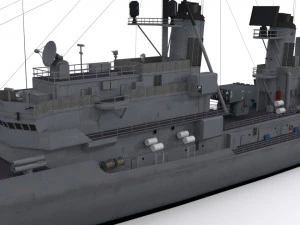 charles f adams-class destroyer 3D Model
