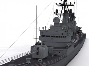 charles f adams-class destroyer 3D Model