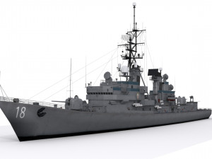 destroyer ddg 18 3D Model