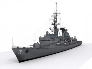 destroyer ddg 18 3D Model