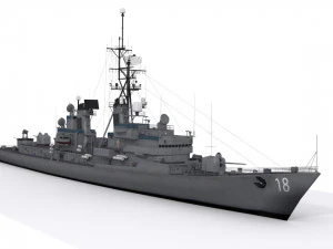 destroyer ddg 18 3D Model