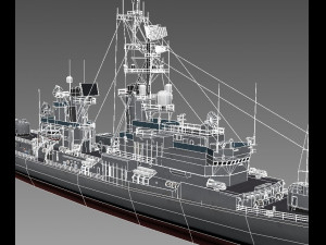 destroyer ddg 18 3Dモデル