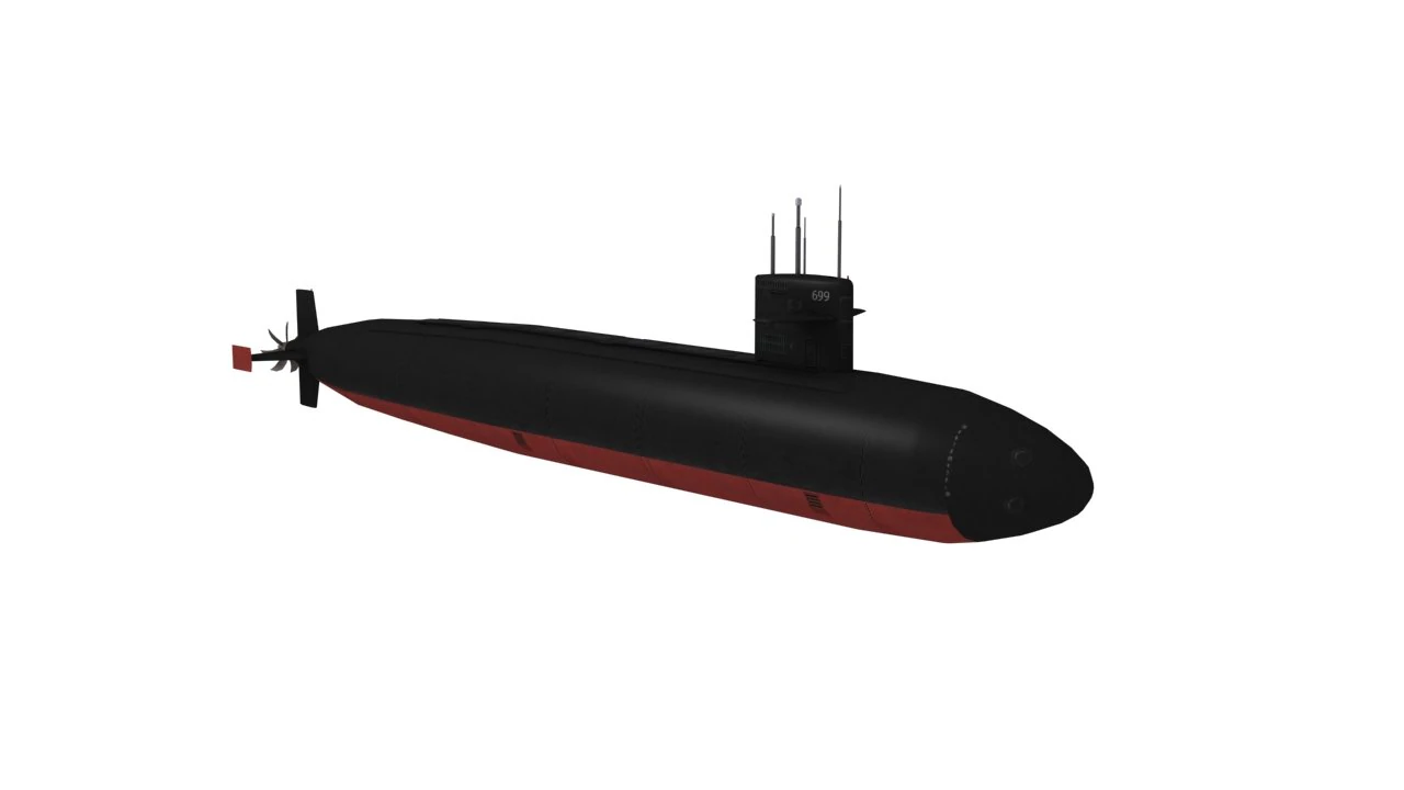 uss jacksonville ssn-699 3D Model .c4d .max .obj .3ds .fbx .stl .blend