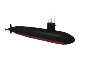 uss jacksonville ssn-699 Model 3D