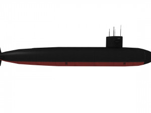 uss jacksonville ssn-699 Modelo 3D