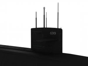 uss jacksonville ssn-699 3D Model