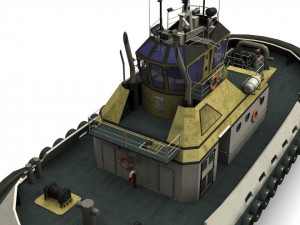 tugboat Model 3D