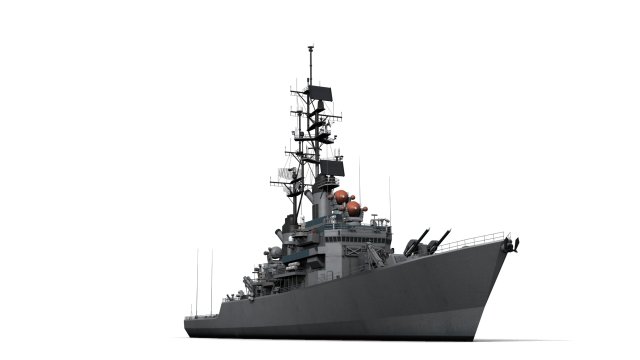uss leahy dlg-16 3D-Modell .c4d .max .obj .3ds .fbx .stl .blend 