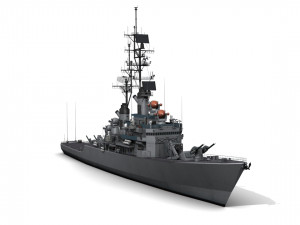 uss leahy dlg-16 3D-Modell