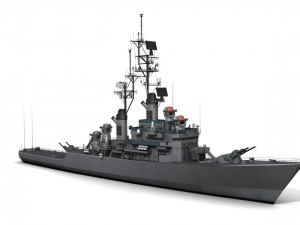 uss leahy dlg-16 3D-Modell