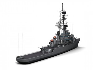 uss leahy dlg-16 3D-Modell