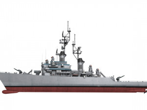 uss leahy dlg-16 3D-Modell