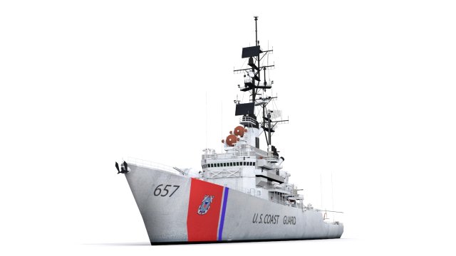 coast guard Modelo 3D .c4d .max .obj .3ds .fbx .stl .blend 