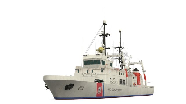 coast guard 3D Model .c4d .max .obj .3ds .fbx .stl .blend 