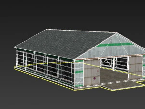 hangar Modello 3D