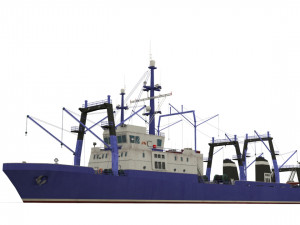 trawler Modello 3D