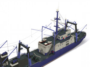 trawler Modello 3D