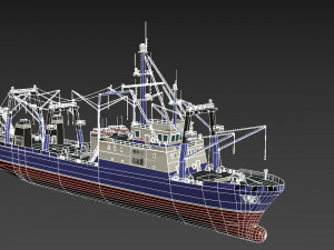 trawler Modello 3D