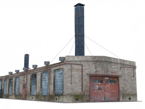 old boiler house building 3D मॉडल