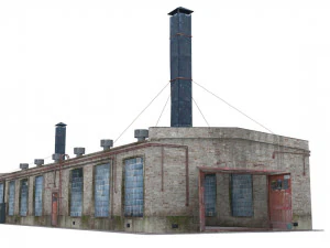 old boiler house building 3D Model