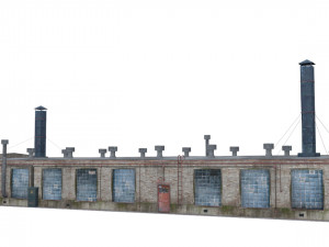 old boiler house building 3D 모델