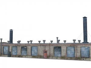 old boiler house building 3D Model