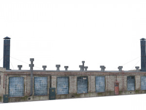 old boiler house building 3D 모델