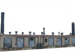 old boiler house building 3D 모델
