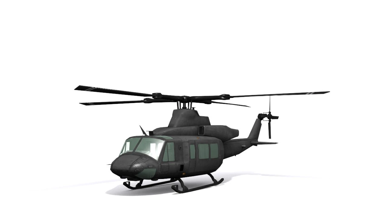uh 1 y venom 3D Model .c4d .max .obj .3ds .fbx .stl .blend
