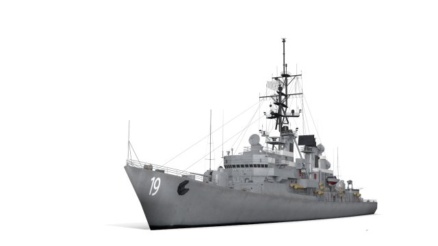 ddg 19 uss tattnall 3Dモデル .c4d .max .obj .3ds .fbx .stl .blend 
