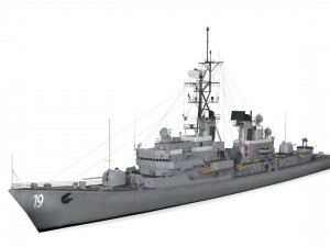 ddg 19 uss tattnall 3Dモデル