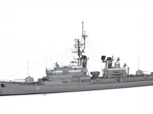 ddg 19 uss tattnal Modelo 3D