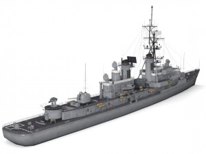 ddg 19 uss tattnall 3Dモデル