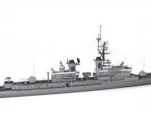 ddg 19 uss tattnal Modelo 3D