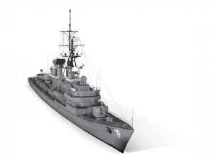 ddg 19 uss tattnal Modelo 3D