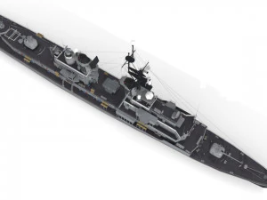 ddg 19 uss tattnal Modelo 3D