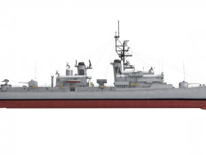 ddg 19 uss tattnal Modelo 3D
