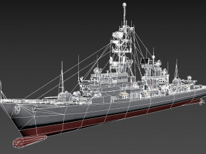 ddg 19 uss tattnall 3Dモデル
