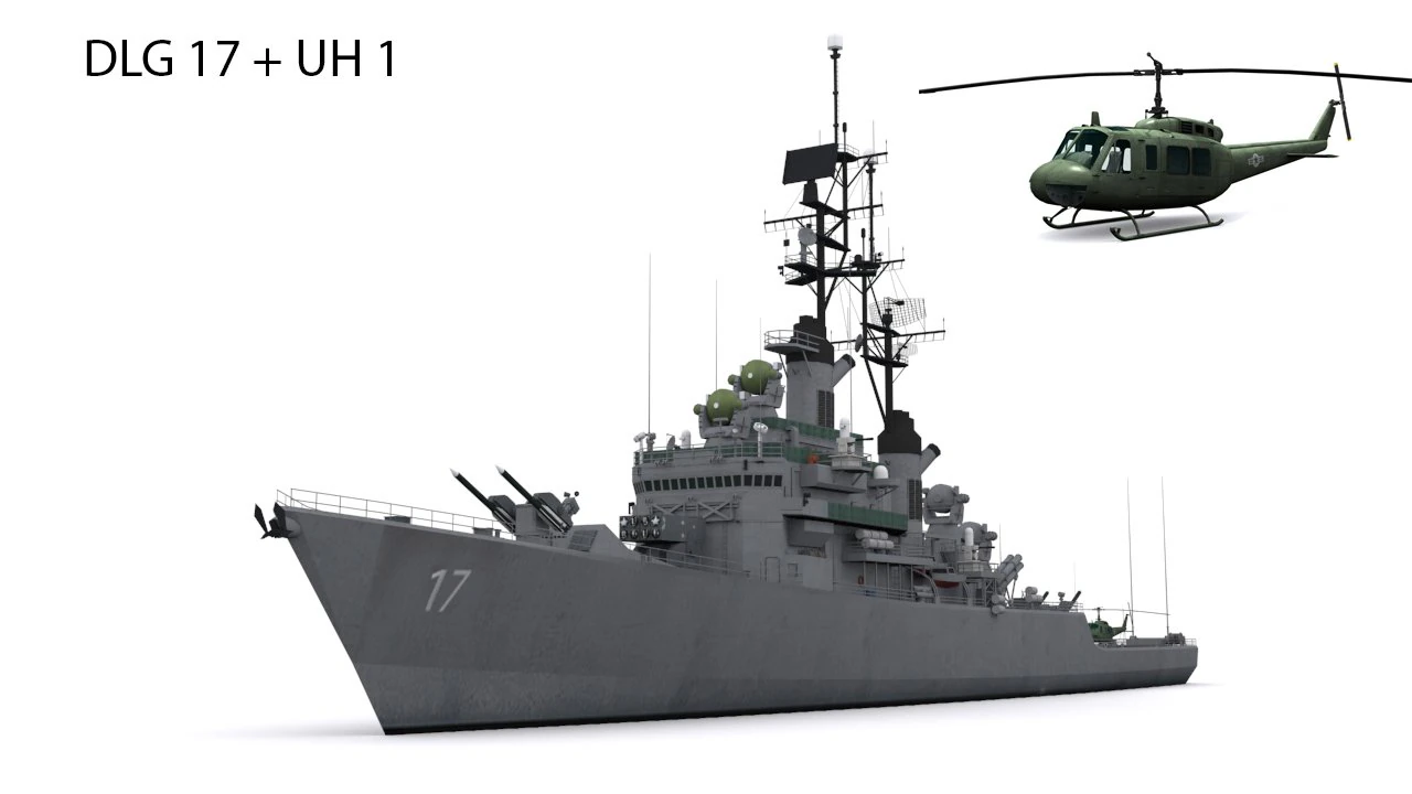 dlg 17 uss harry e yarnell 3D Model .c4d .max .obj .3ds .fbx .stl .blend 