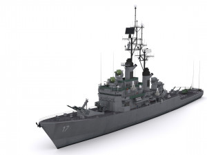 dlg 17 uss harry e yarnell 3D 모델