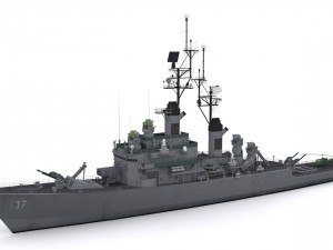 dlg 17 uss harry e yarnell 3D 모델