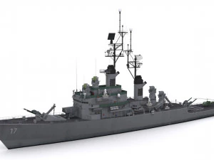 dlg 17 uss harry e yarnell 3D Model