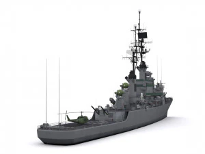 dlg 17 uss harry e yarnell 3D Model