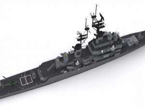 dlg 17 uss harry e yarnell 3D 모델