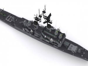 dlg 17 uss harry e yarnell 3D 모델