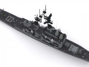 dlg 17 uss harry e yarnell 3D Model