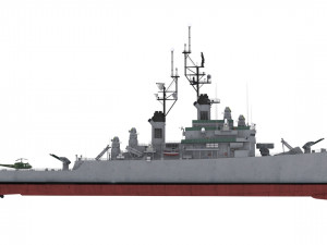 dlg 17 uss harry e yarnell 3D 모델