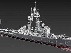 dlg 17 uss harry e yarnell 3D Model