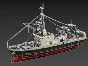trawler Model 3D