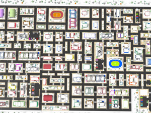 cartoon city 3D Model